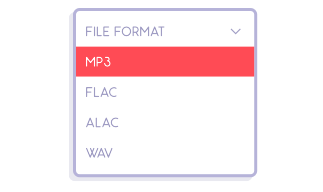 create and share private listening links with streams and downloads