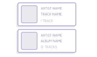 create and share private listening links with streams and downloads